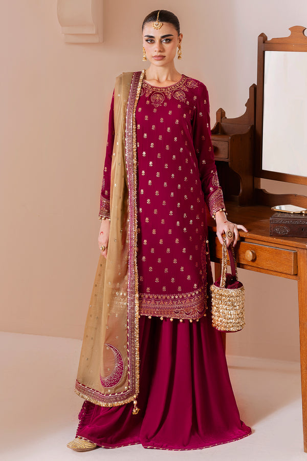 Jazmin | Chandni Velvet Formals 25 | Embroidered Velvet Formal CVF D-11 - Official Jazmin stockist in UK - Sakeena London