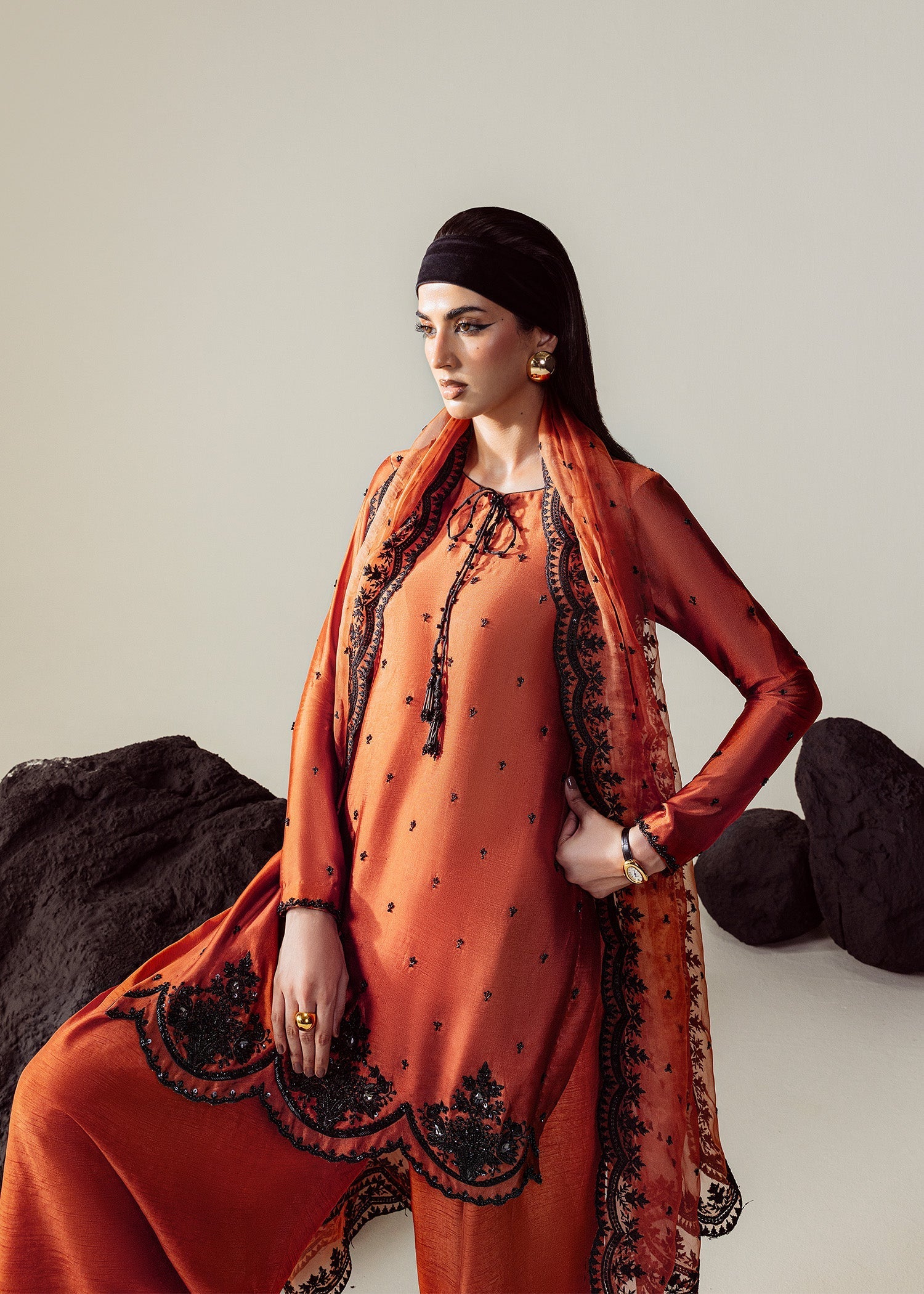 Mahum Asad | The Sirens | Amber - Official Mahum Asad stockist in UK - Sakeena London