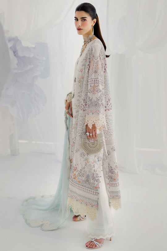 Qalamkar | Luxe Silk 25 | LK-06 NELE - Official Qalamkar stockist in UK - Sakeena London
