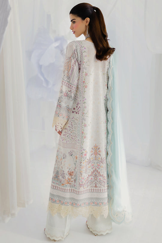 Qalamkar | Luxe Silk 25 | LK-06 NELE - Official Qalamkar stockist in UK - Sakeena London