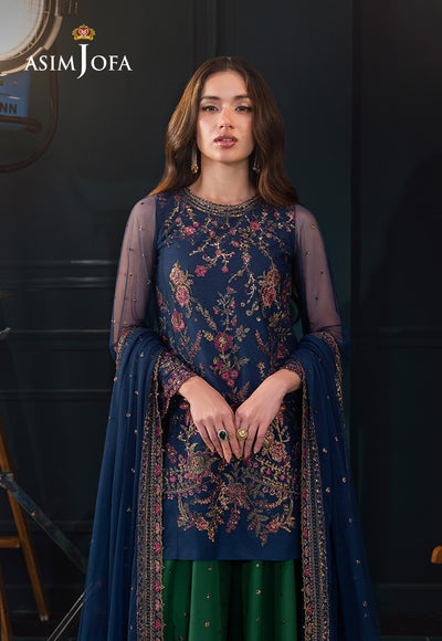Asim Jofa | Lumiere Formals | AJLFC-07 EMBROIDERED NET - Official Asim Jofa stockist in UK - Sakeena London