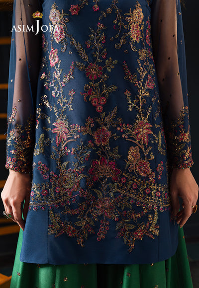 Asim Jofa | Lumiere Formals | AJLFC-07 EMBROIDERED NET - Official Asim Jofa stockist in UK - Sakeena London