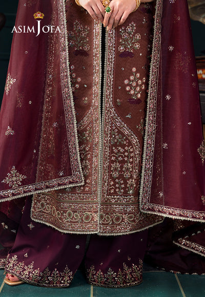 Asim Jofa | Lumiere Formals | AJLFC-08 EMBROIDERED JAVERIA NET - Official Asim Jofa stockist in UK - Sakeena London