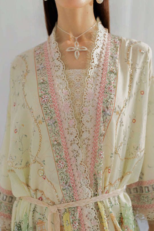 Qalamkar | Luxe Silk 25 | LK-05 ELSA - Official Qalamkar stockist in UK - Sakeena London