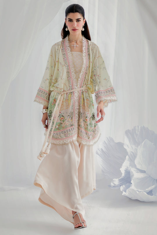 Qalamkar | Luxe Silk 25 | LK-05 ELSA - Official Qalamkar stockist in UK - Sakeena London