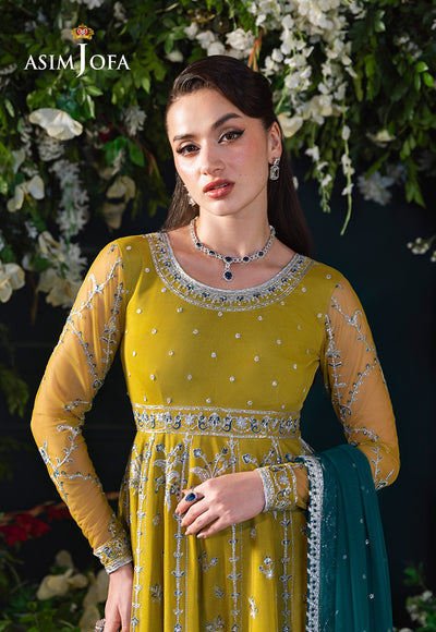 Asim Jofa | Lumiere Formals | AJLFC-10 EMBROIDERED NET - Official Asim Jofa stockist in UK - Sakeena London