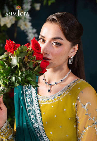 Asim Jofa | Lumiere Formals | AJLFC-10 EMBROIDERED NET - Official Asim Jofa stockist in UK - Sakeena London