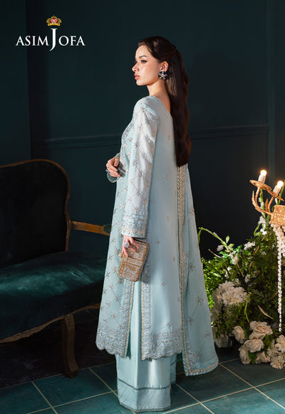 Asim Jofa | Lumiere Formals | AJLFC-01 EMBROIDERED PAPER COTTON - Official Asim Jofa stockist in UK - Sakeena London