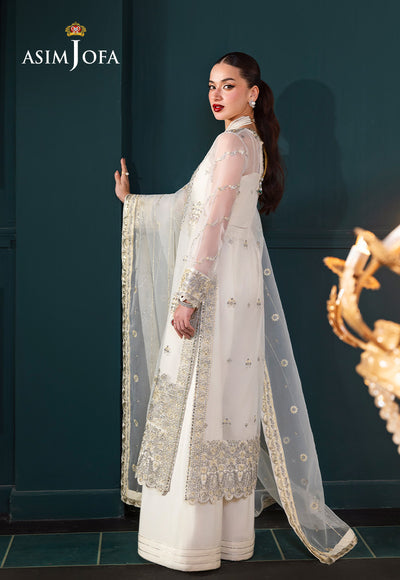 Asim Jofa | Lumiere Formals | AJLFC-03 EMBROIDERED ORGANZA - Official Asim Jofa stockist in UK - Sakeena London