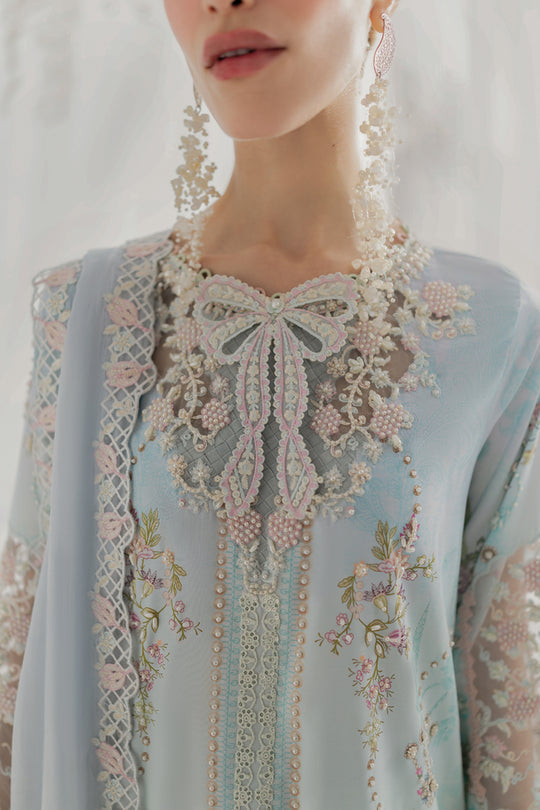 Qalamkar | Luxe Silk 25 | LK-01 KEEVA - Official Qalamkar stockist in UK - Sakeena London