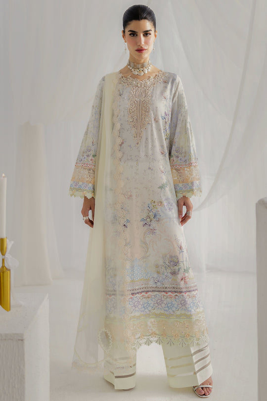 Qalamkar | Luxe Silk 25 | LK-02 ROISIN - Official Qalamkar stockist in UK - Sakeena London