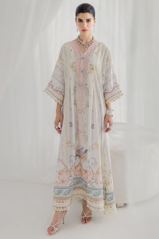 Qalamkar | Luxe Silk 25 | LK-08 BIANCA - Official Qalamkar stockist in UK - Sakeena London