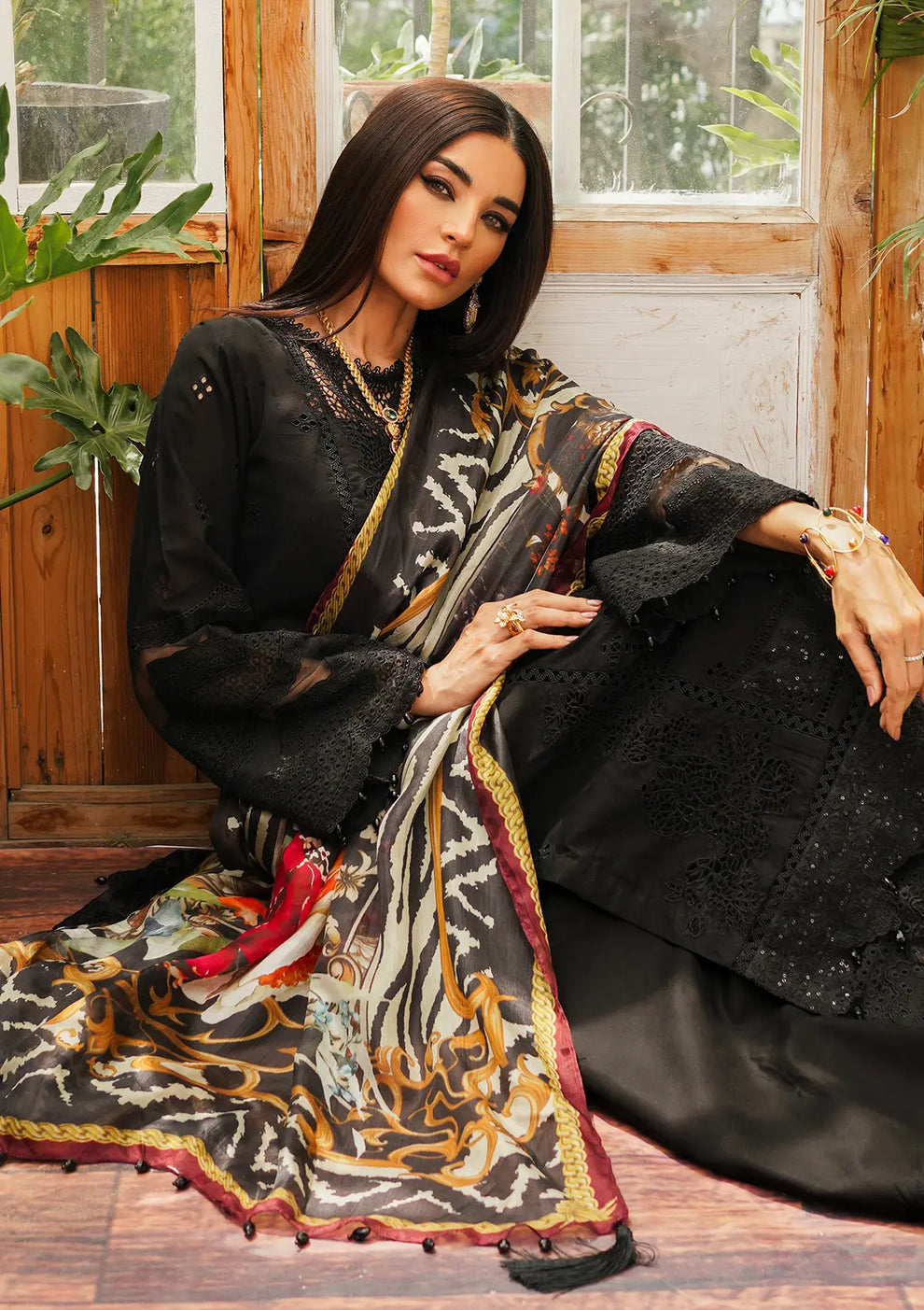 Kahf Premium | Luxury Lawn 24 | KLE-06 Mystery - Official Kahf Premium stockist in UK - Sakeena London