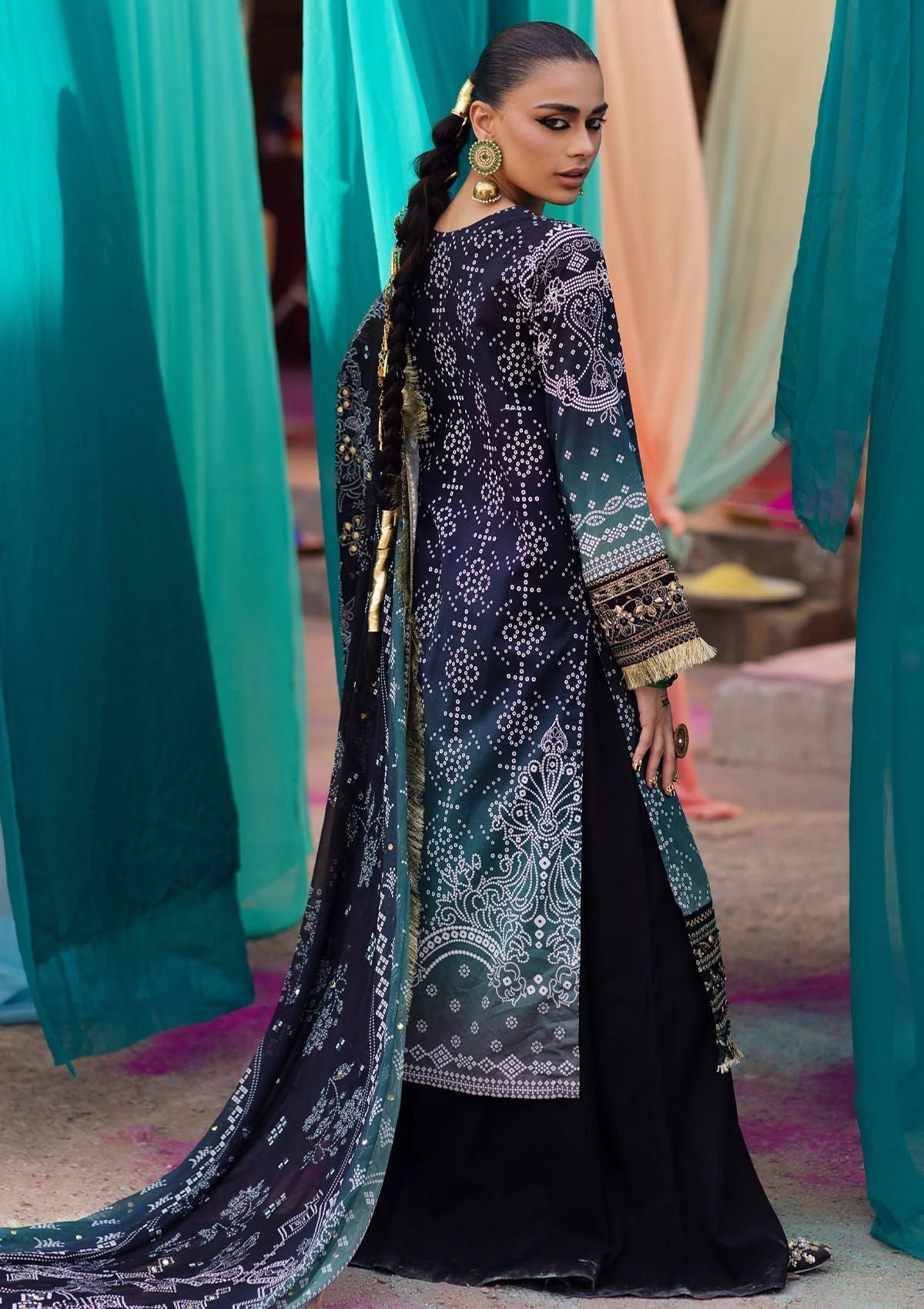 Lawn Collection - Nureh - Bazaar - Hand Embellished - NS24#129