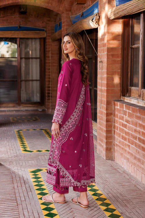 Farasha | Kaavish Lawn 24 | ROSY SOMBER - Official Farasha stockist in UK - Sakeena London