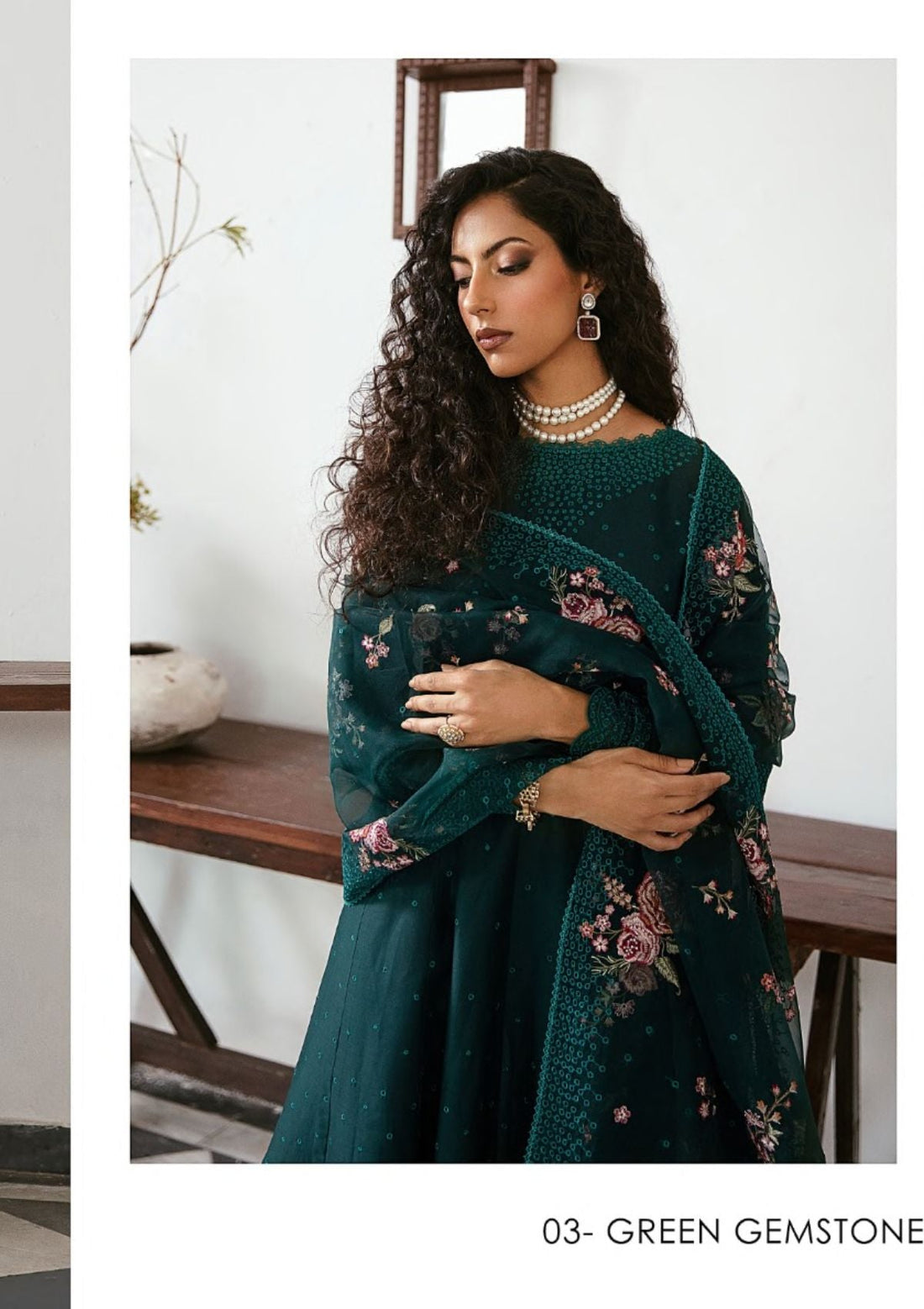 Lawn Collection - Jazmin - Iris - S/S - D#03 Green Gemstone