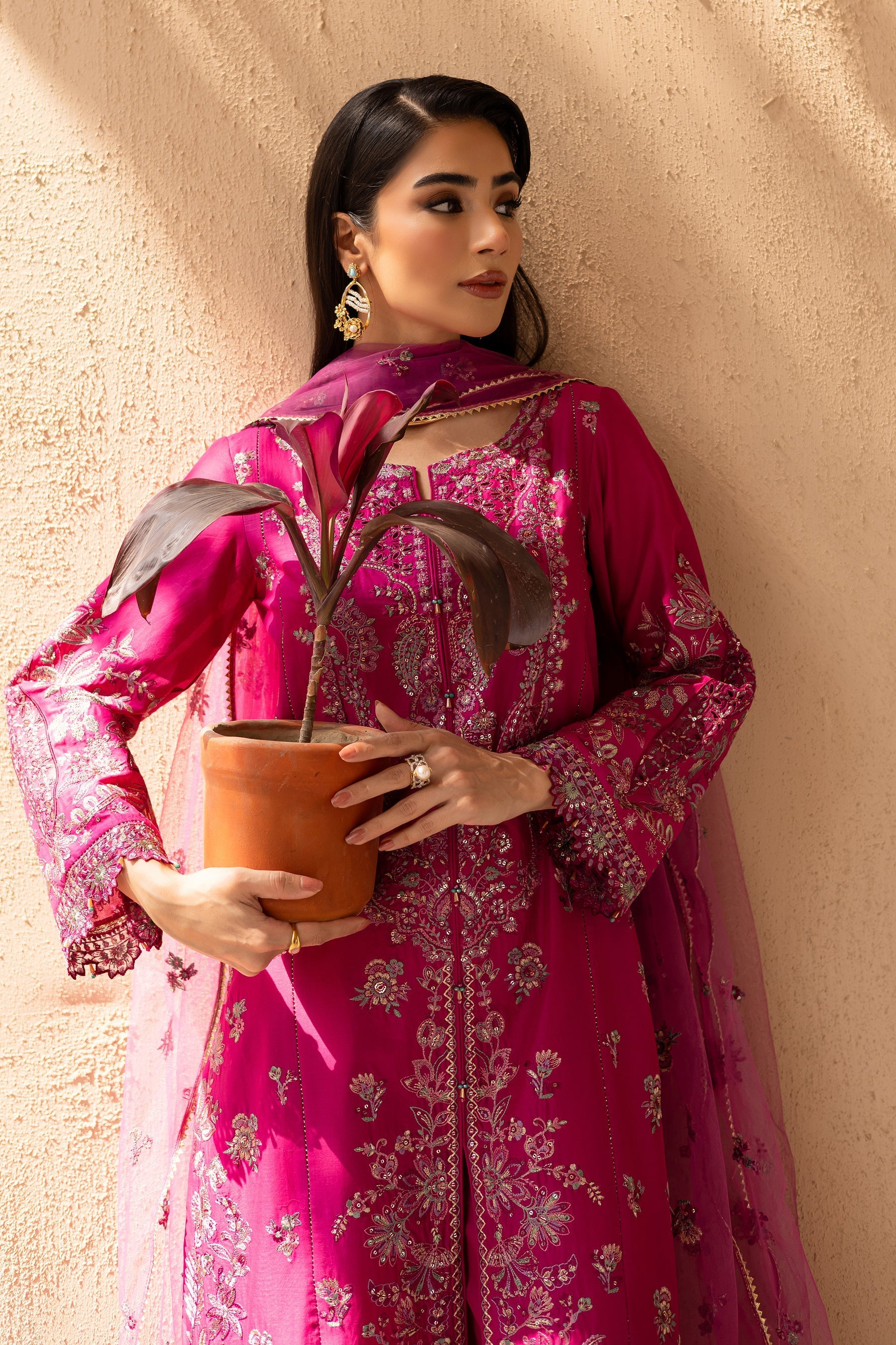 Batik | Nyra Embroidered Summer Solids | Dastak - Official Batik stockist in UK - Sakeena London