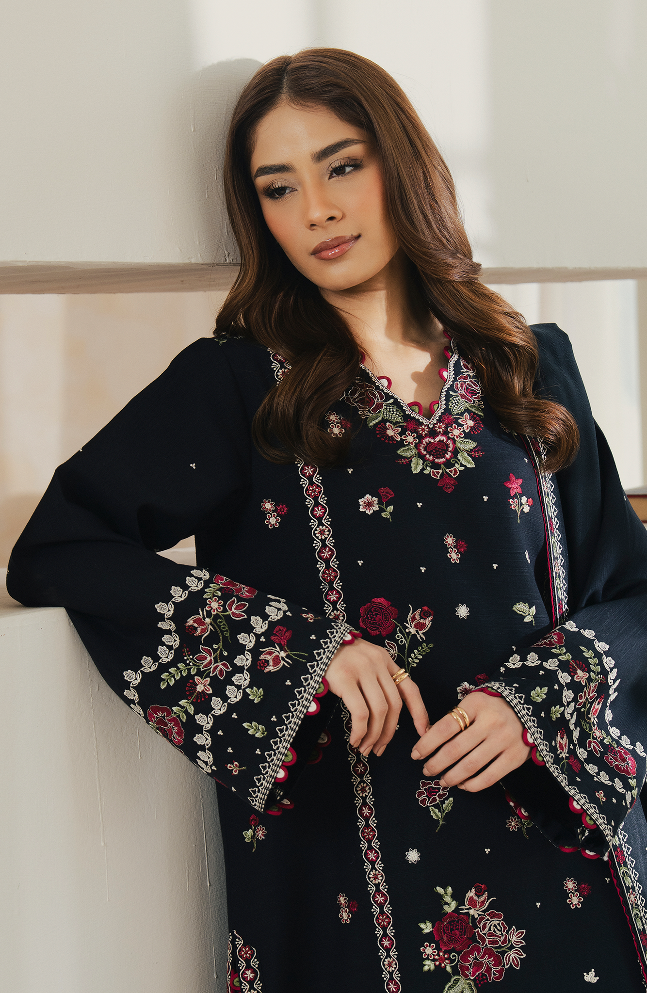 Seran | Winter Embroidered 25 | Noirelle - Official Seran stockist in UK - Sakeena London