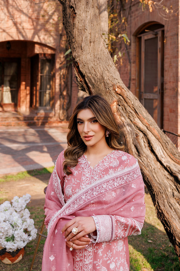Farasha | Dastoor Embroidered Lawn SS24 | PEARL MIST - Official Farasha stockist in UK - Sakeena London