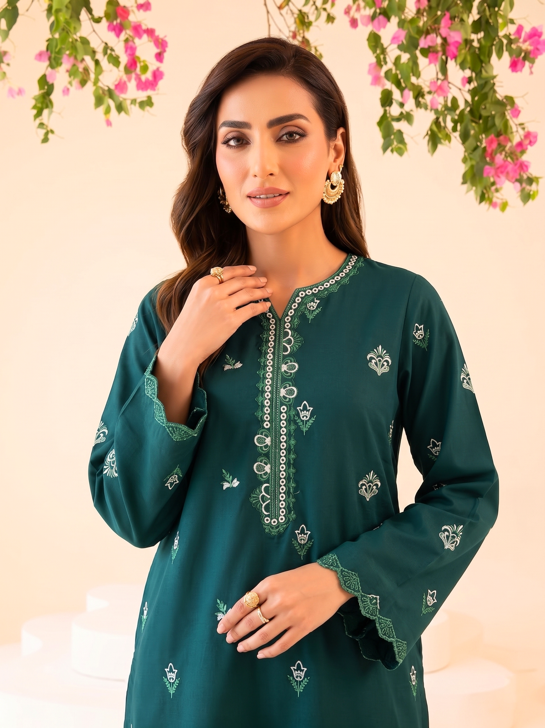 Faiza Faisal | FNF Cords Edit |DEEP TEAL CHARM