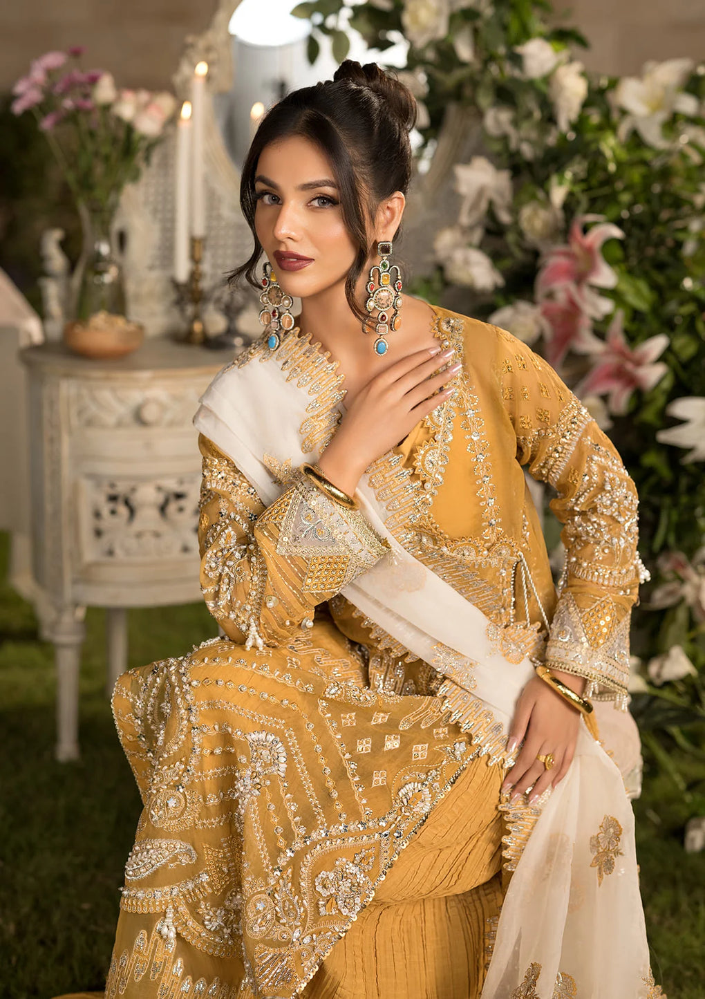 Elaf Premium | Formal Handwork Collection | EFH-07 SAHAR - Official Elaf Premium stockist in UK - Sakeena London