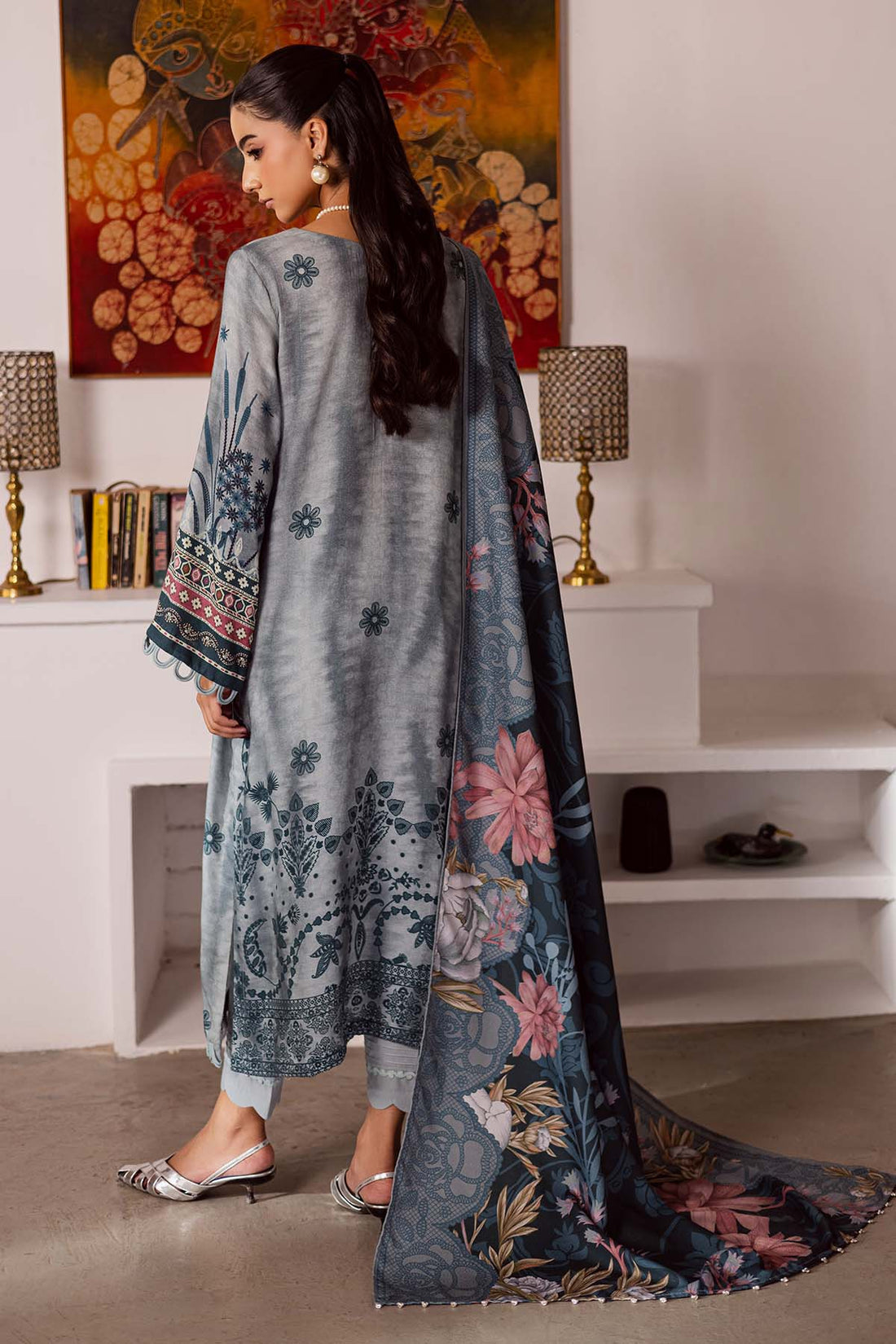 Nureh | Linen Jacquard | SP-193 - Official Nureh stockist in UK - Sakeena London