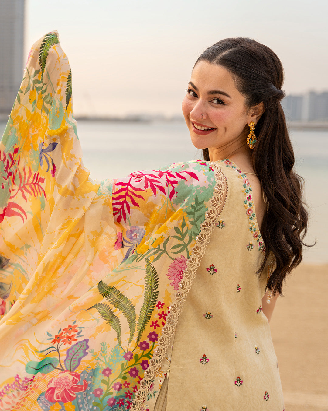 Faiza Saqlain | Aya Luxury Lawn 26' | Merjem