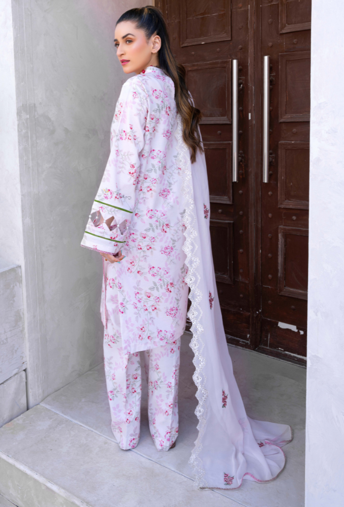 Humdum | Gardenia Lawn 24 | PLG 3 - D08 - Official HumDum stockist in UK - Sakeena London