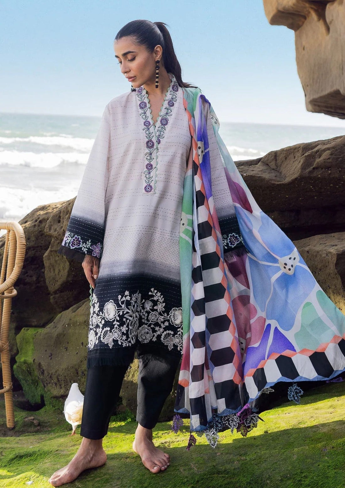 Lawn - Sadaf Fawad Khan - Everyday - Kantha Rose