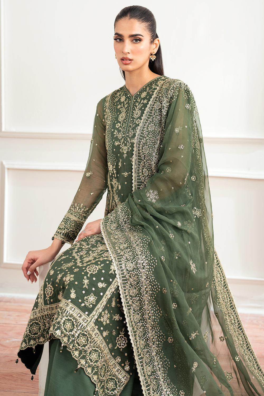 Farasha | Essence Formals 25 | Muted Moss - Official Farasha stockist in UK - Sakeena London