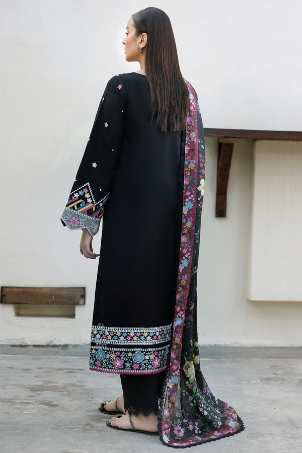 Farasha | Summer Weaves Embroidered Lawn | Ember Shadow - Official Farasha stockist in UK - Sakeena London