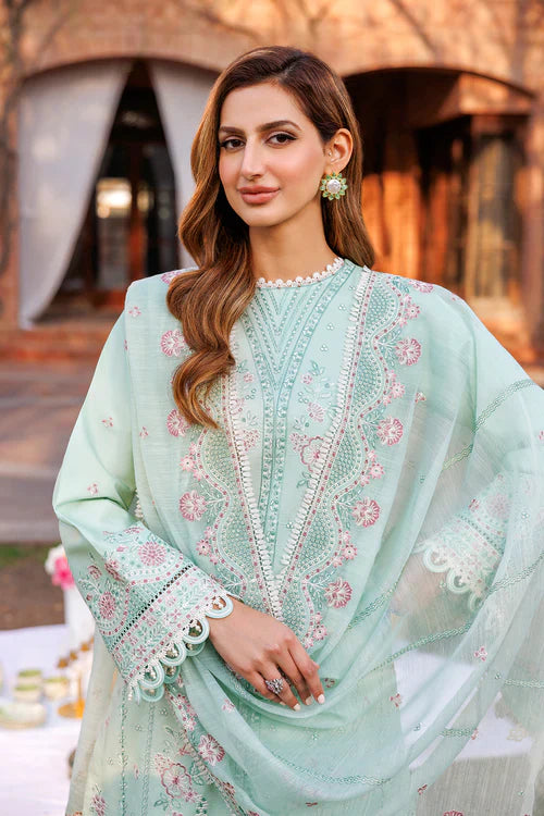 Farasha | Kaavish Lawn 24 | WHISPER MINT - Official Farasha stockist in UK - Sakeena London