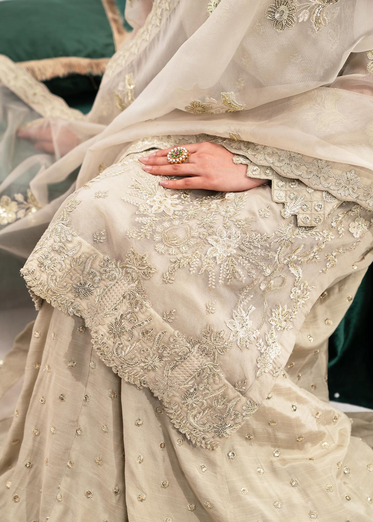 Dastoor | Sajni Luxury Eid Collection 24 | Nahal - Official Dastoor stockist in UK - Sakeena London