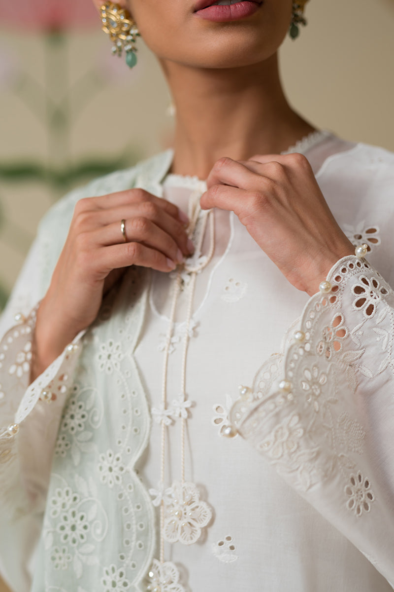 Cross Stitch | Chikankari Lawn Collection | P-06 - Official Cross Stitch stockist in UK - Sakeena London