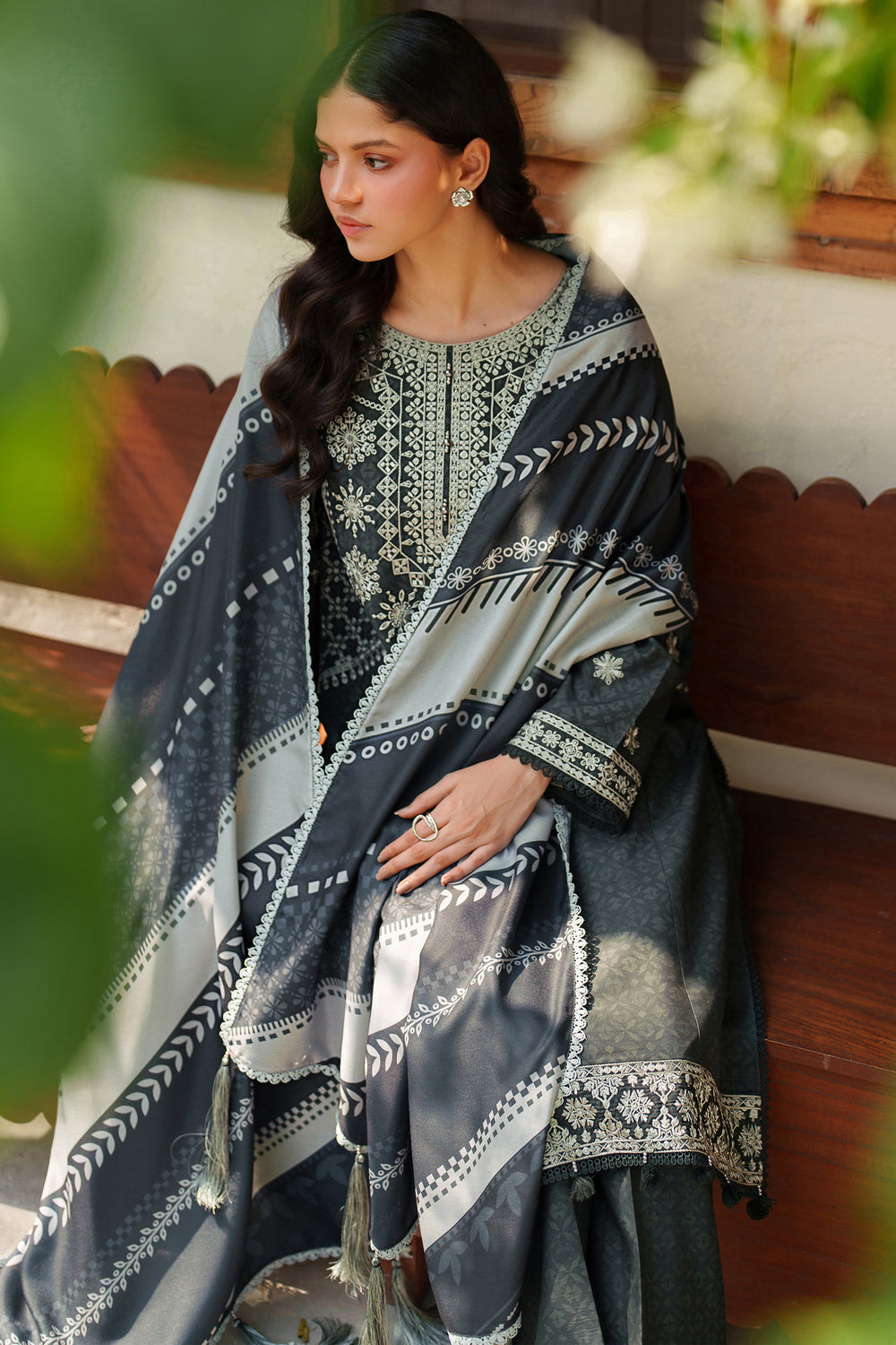 Farasha | Meline Premium Viscose 25 | Slate Gray - Official Farasha stockist in UK - Sakeena London