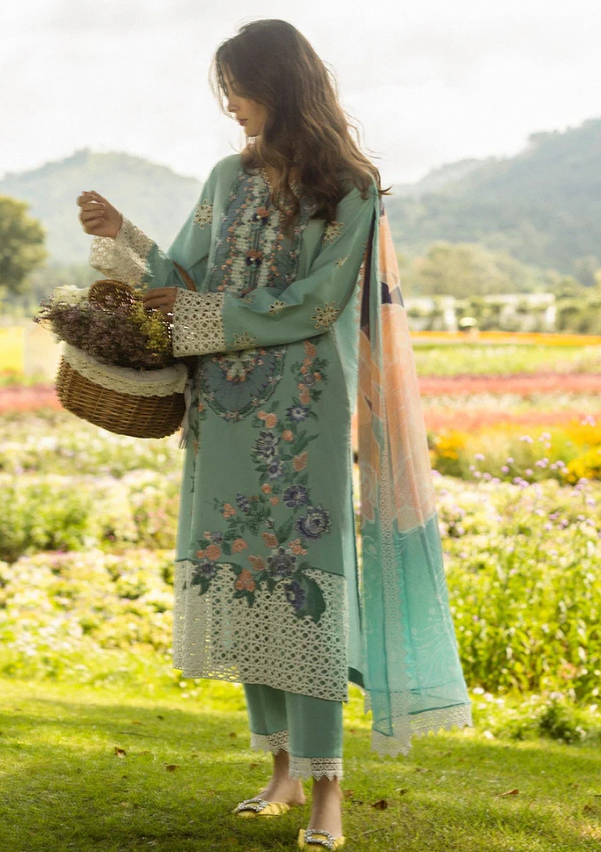 Lawn - Mushq - Hemline - Secret Garden - Whimsical Wisteria