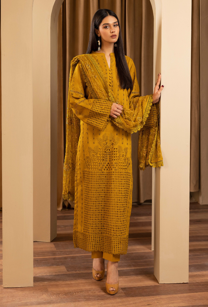 Humdum | Elegant Chikankari 25 | D05 - Official Humdum stockist in UK - Sakeena London