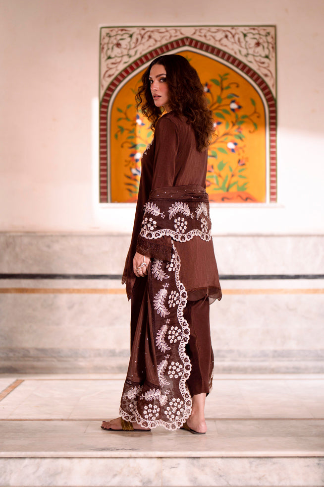 Fozia Khalid | Kahani Silk Luxury Dresses | Raniya - Official Fozia Khalid stockist in UK - Sakeena London