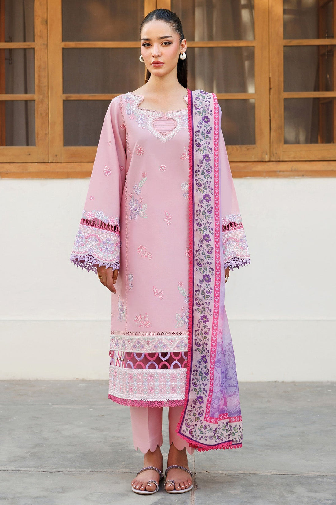 Farasha | Summer Weaves Embroidered Lawn | Petal Bloom - Official Farasha stockist in UK - Sakeena London