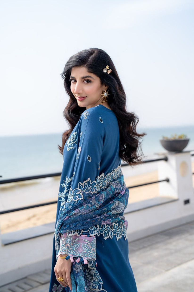 Aabyaan | Saagar Luxury Lawn 25 | AZURA (AS-03) - Official Aabyaan stockist in UK - Sakeena London