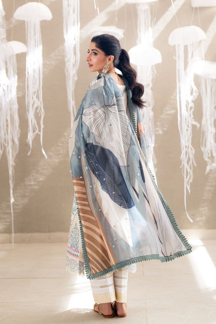 Aabyaan | Saagar Luxury Lawn 25 | ZAIRA (AS-09) - Official Aabyaan stockist in UK - Sakeena London