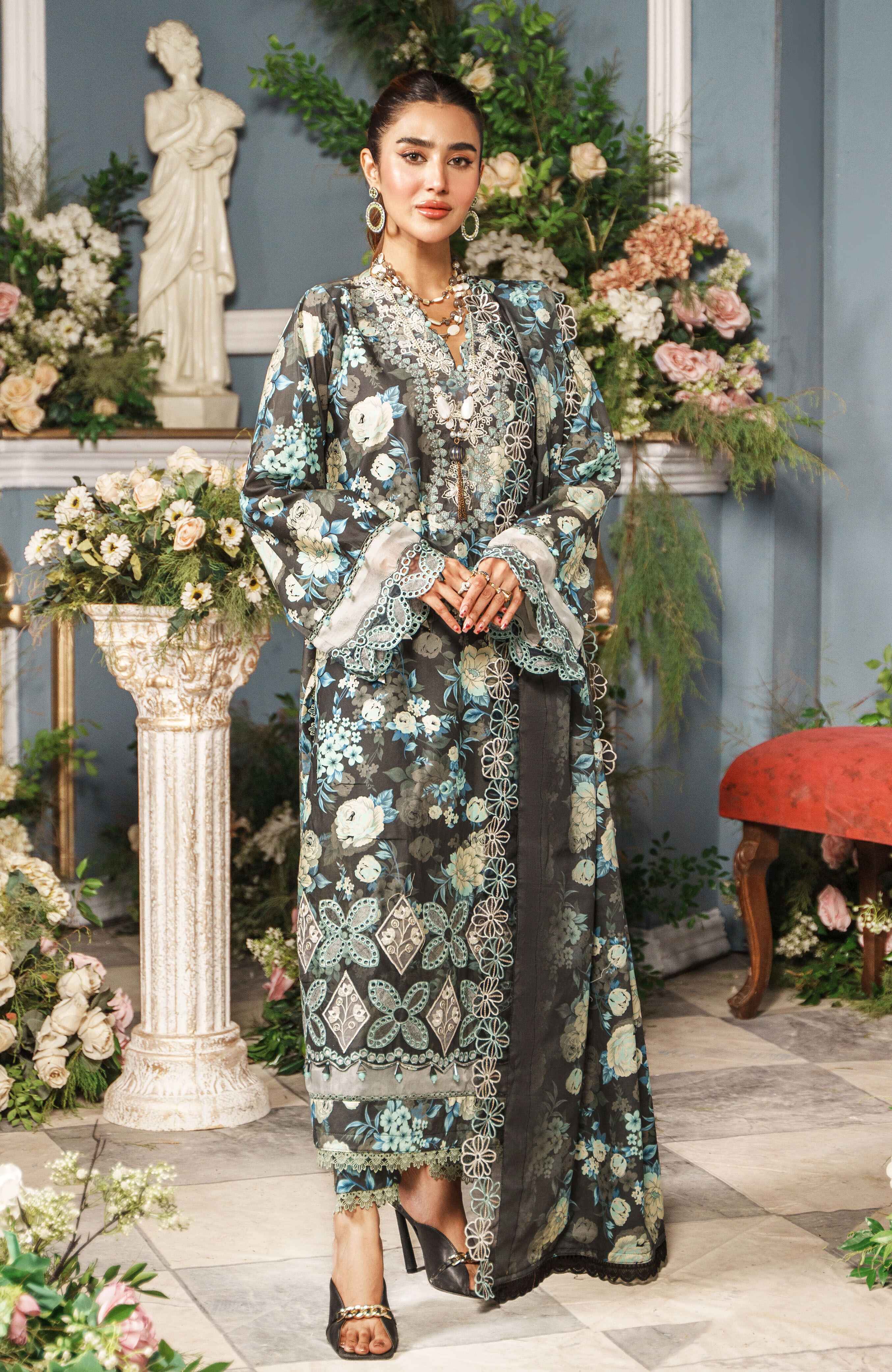 Al Zohaib | Printkari Cutwork Applique 24 | PCA-24-08 - Official Al Zohaib stockist in UK - Sakeena London