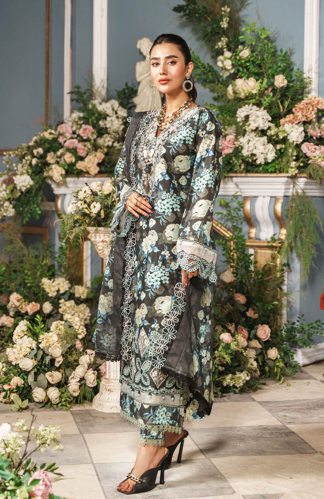 Al Zohaib | Printkari Cutwork Applique 24 | PCA-24-08 - Official Al Zohaib stockist in UK - Sakeena London