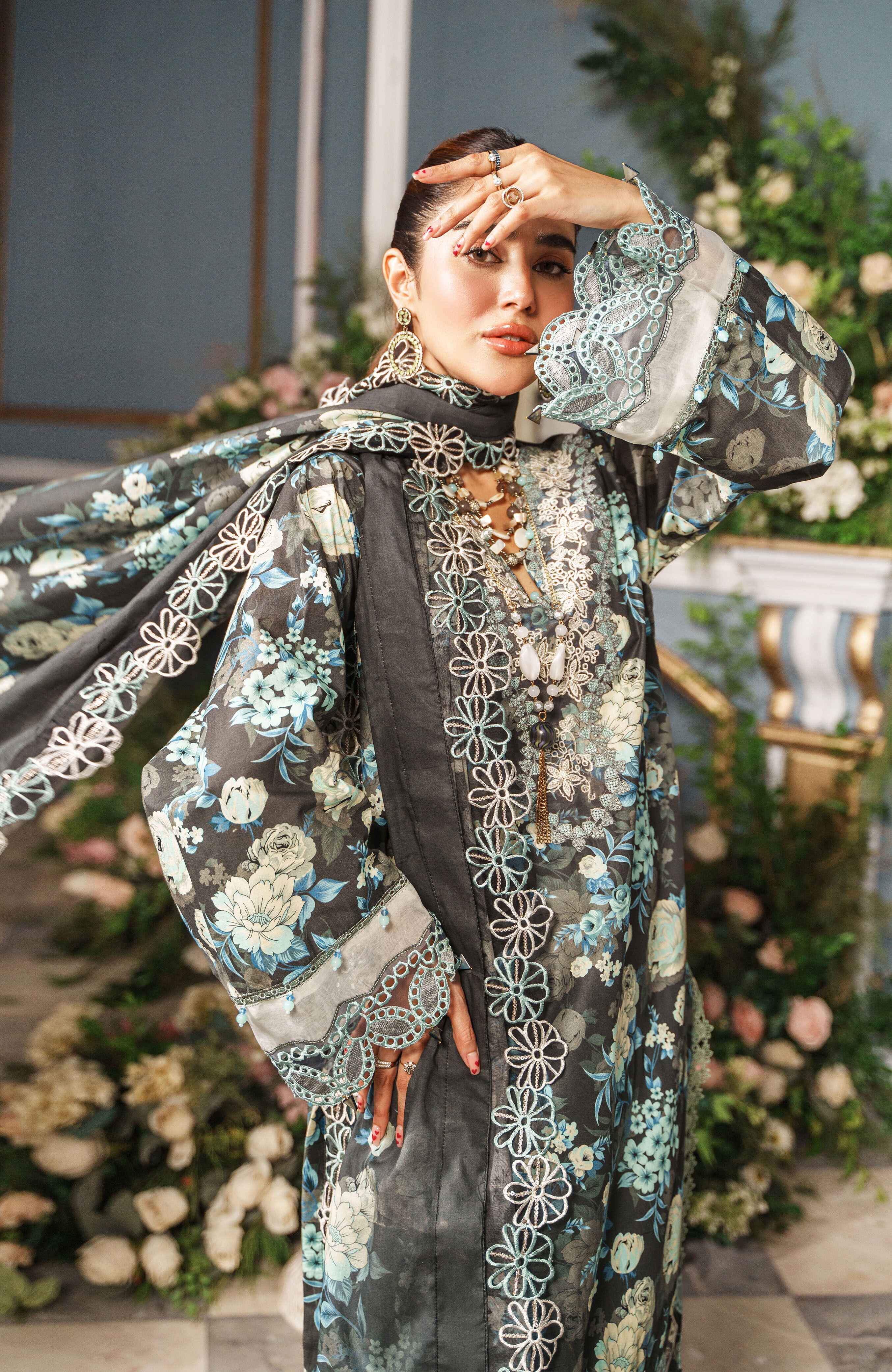 Al Zohaib | Printkari Cutwork Applique 24 | PCA-24-08 - Official Al Zohaib stockist in UK - Sakeena London