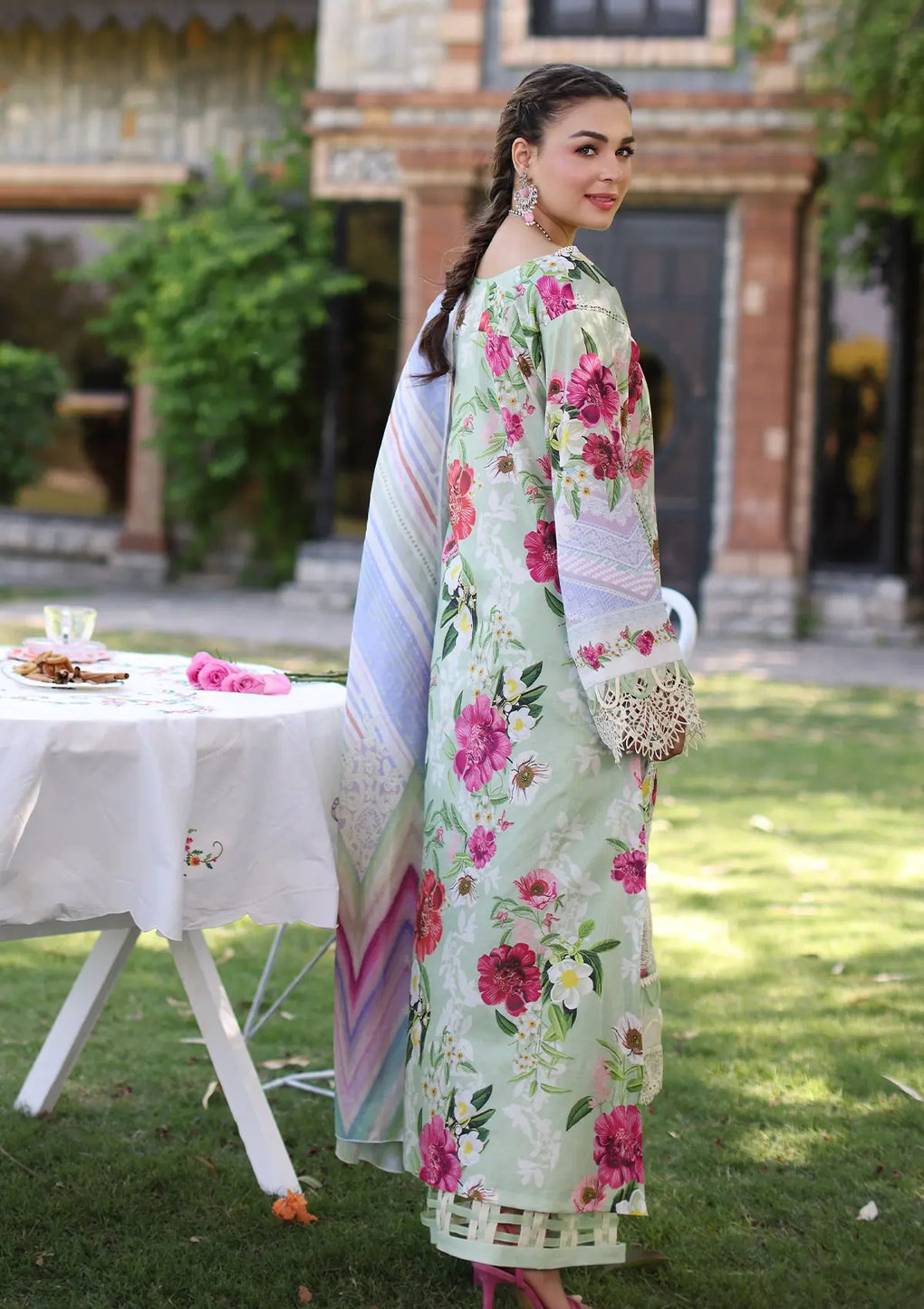 Elaf Premium | Prints Chikankari 24 | 06B OASIS - Official Elaf Premium stockist in UK - Sakeena London