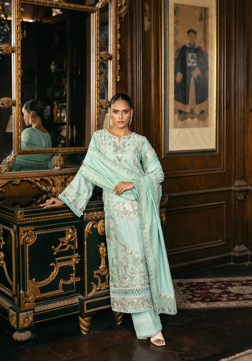 Elaf Premium | Luxury Winter 25 | EWK-5B FLORAZURE - Official Elaf Premium stockist in UK - Sakeena London