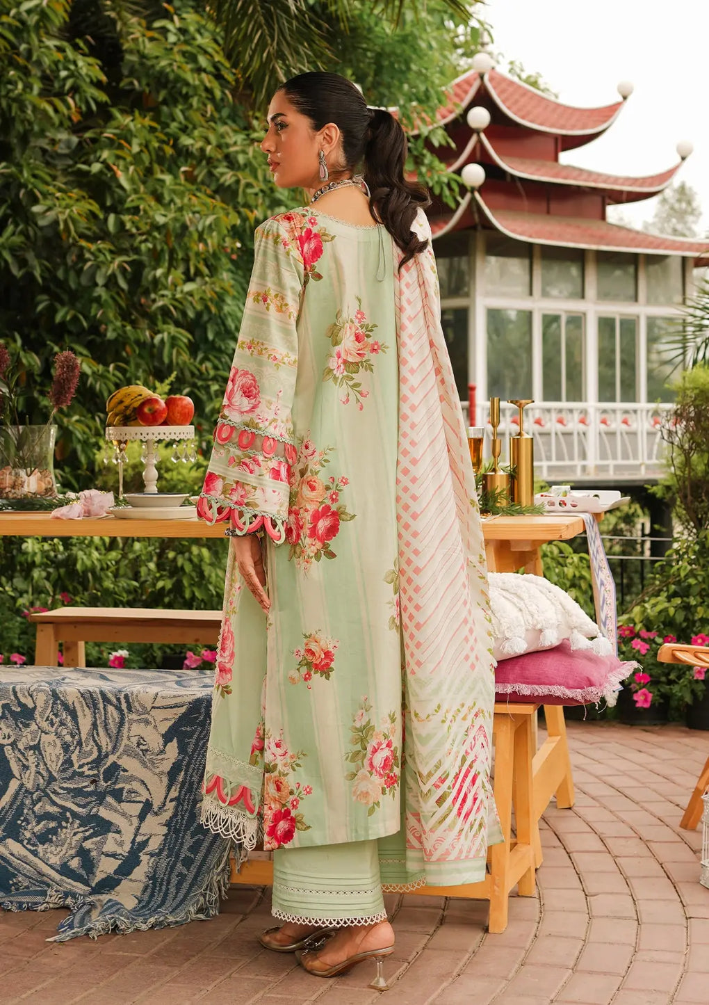 Elaf Premium | Printed Collection 24 | EEP-05A - Mint To Be - Official Elaf Premium stockist in UK - Sakeena London