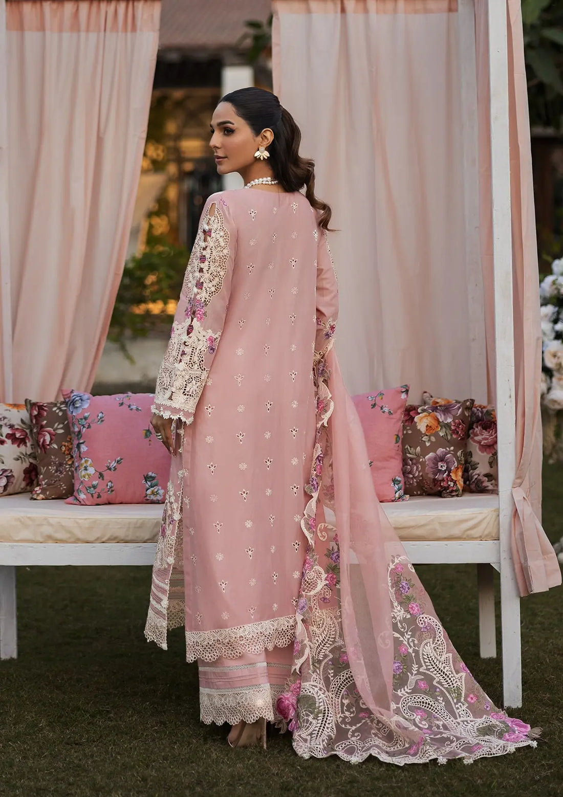 Kahf Premium | Luxury Lawn 25 | KLR-09 Bellerose - Official Kahf Premium stockist in UK - Sakeena London