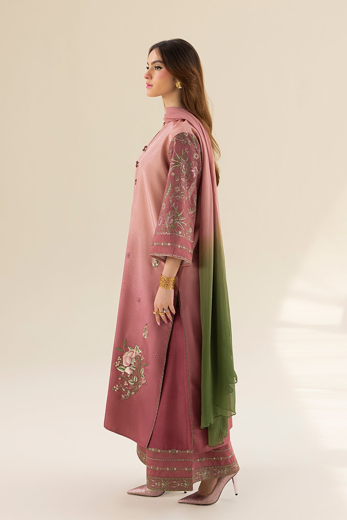 Erum Khan | Lillia Summer Edit | Vintage Rose - Official Erum Khan stockist in UK - Sakeena London