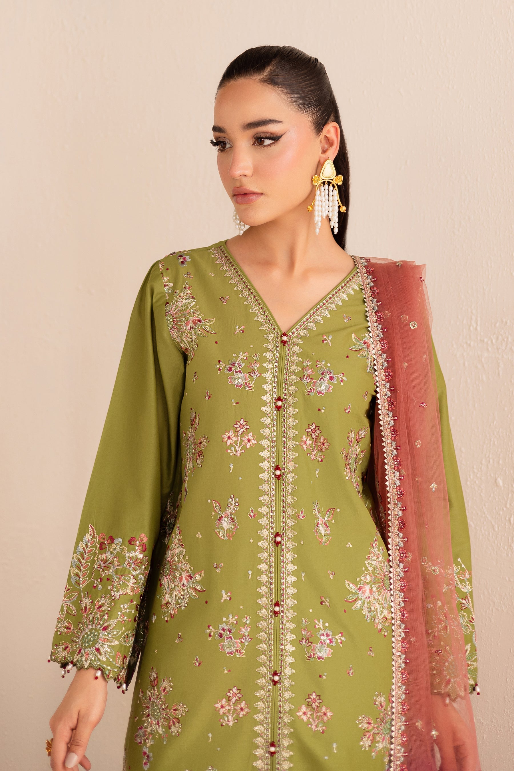 Batik | Nyra Embroidered Summer Solids | Slush - Official Batik stockist in UK - Sakeena London